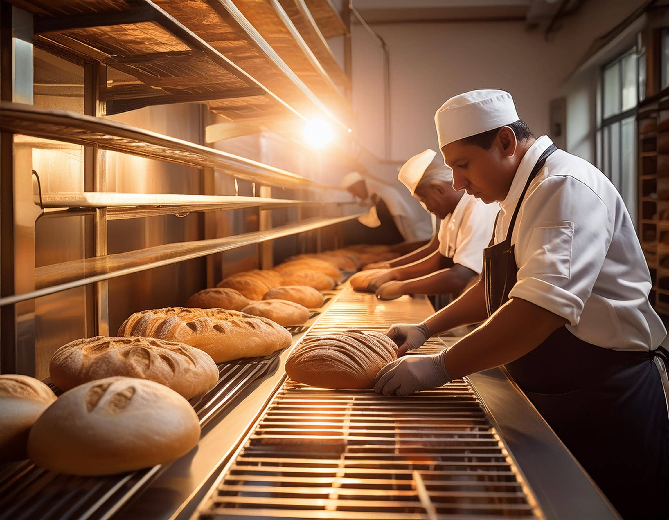 Working in shifts in a bakery